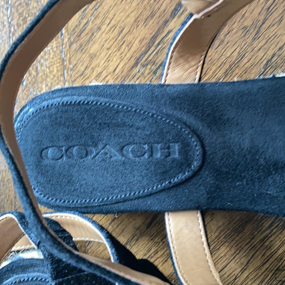 Coach black strappy espadrilles - Picture 6 of 10
